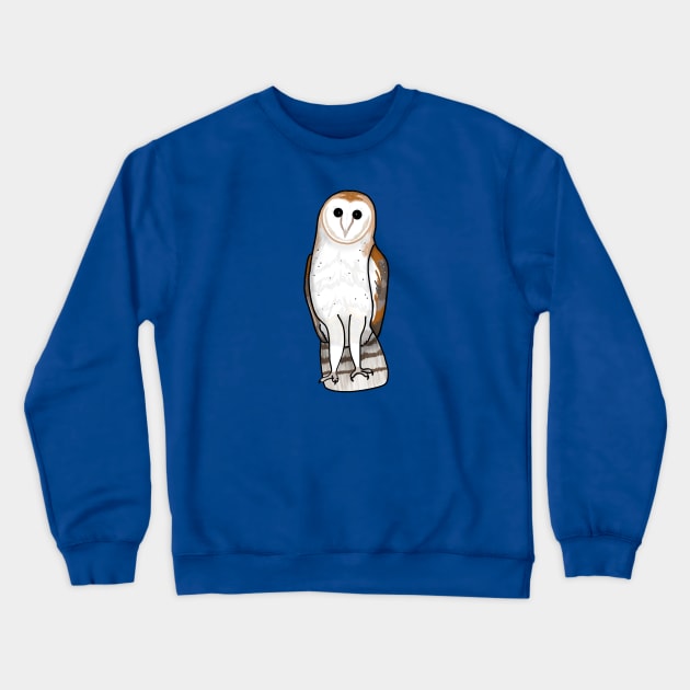 Beautiful Barn Owl (Small Print) Crewneck Sweatshirt by Aeriskate